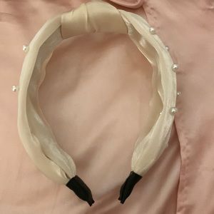 White headband with pearls from Francesca’s